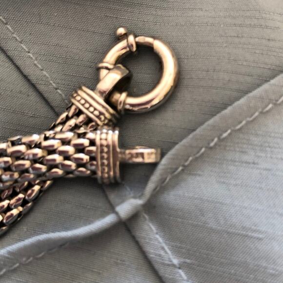 14k Sterling Silver Rope Necklace - Picture 4 of 8